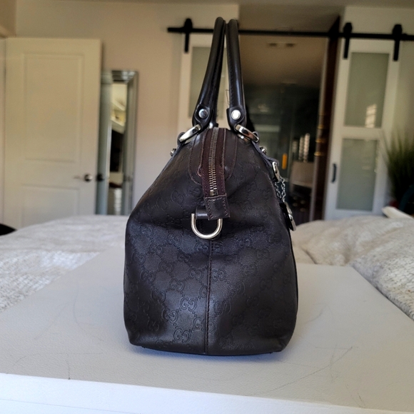 Gucci Leather Guccisima GG Charm  Sachel Bag - Picture 3 of 14